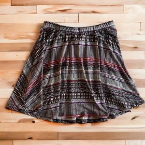 Patterned Skater Skirt